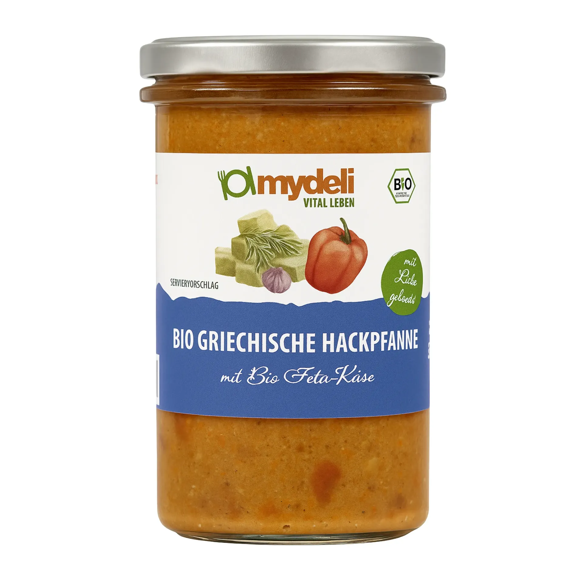 [564772] Bio Griechische Hackpfanne mit Feta-Käse